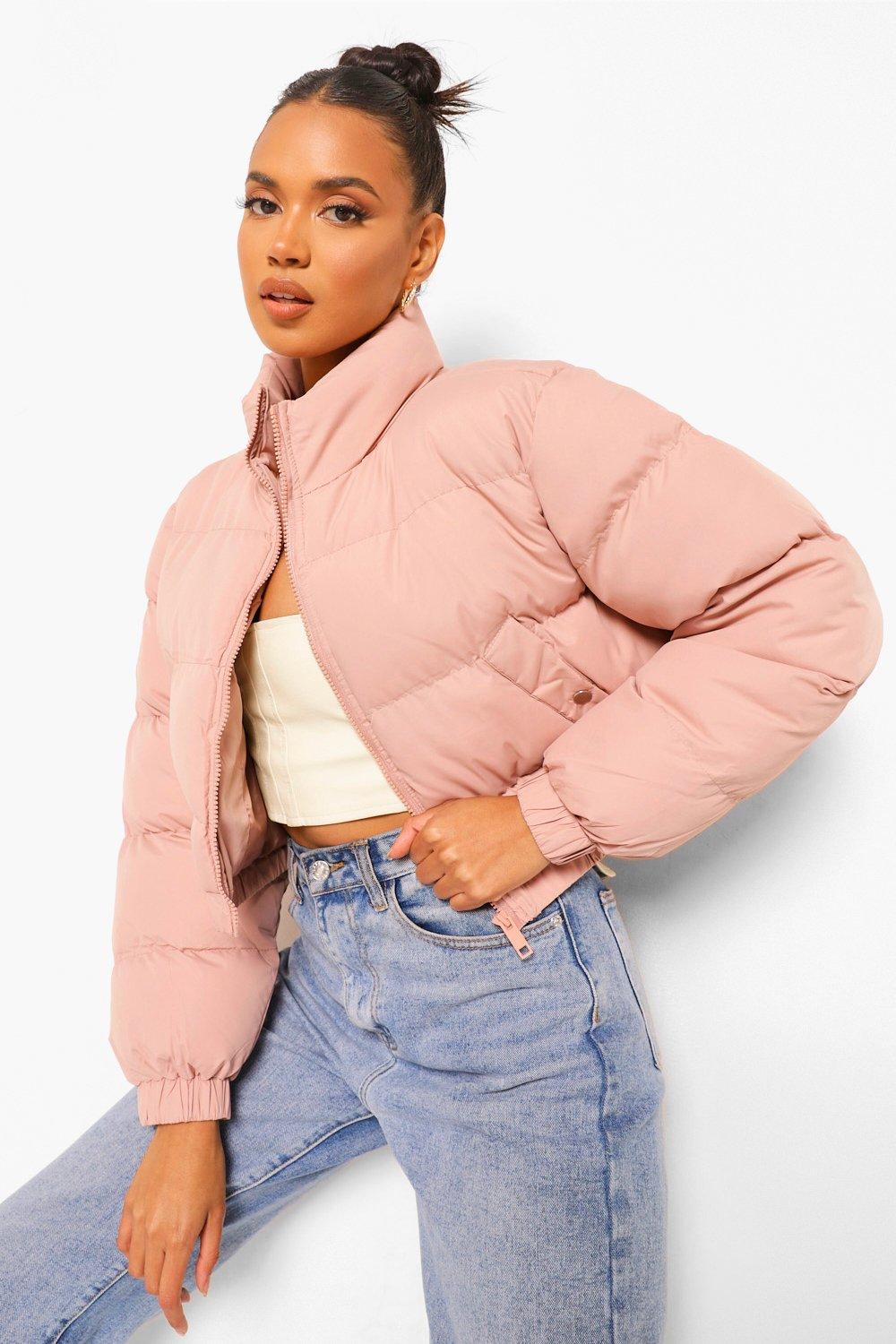 Cropped deals puffer jacket